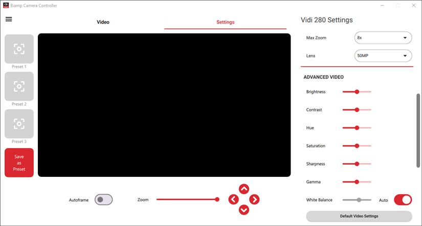 Settings Page