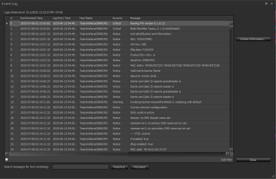 Voltera Tesira Event Logs.jpg