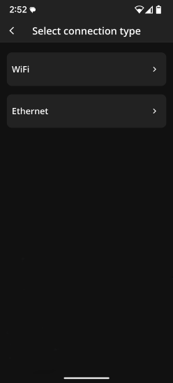 WiFi and Ethernet connection options