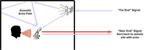 Figure 1 - typical acoustic echo phenomena