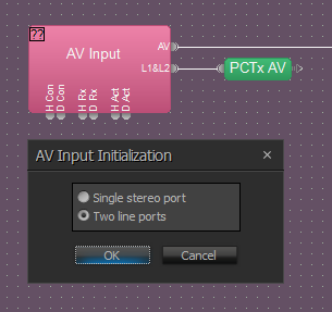 AV Input Initialization